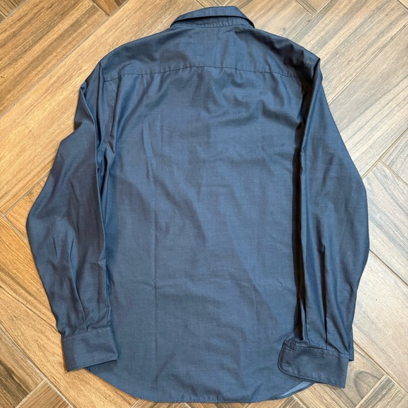 Perry Ellis gray long sleeves dress shirt - Picture 5 of 5